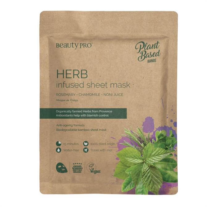BeautyPro Natura Herb Infused Sheet Face Mask